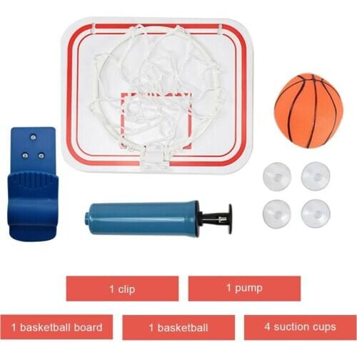 Funny Mini Plastic Basketball Hoop Over Toys Kit Indoor Home Basketball Fans Sports Game Toy Set For Kids Adults