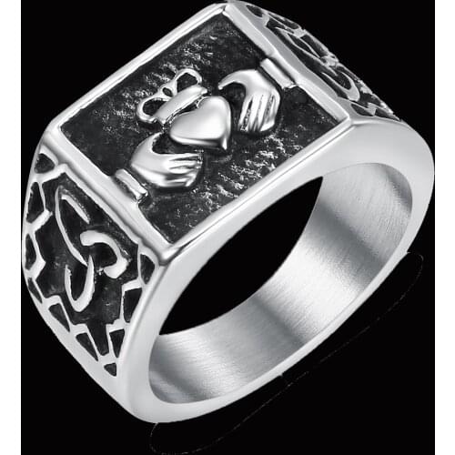 Irish Claddagh Rings For Women Hand Love Heart Crown Wedding Engagement Ring Best Friends Friendship Ring