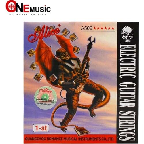 10pcs Alice A506 1st Super Light .009 inch Steel Electric Guitar Strings