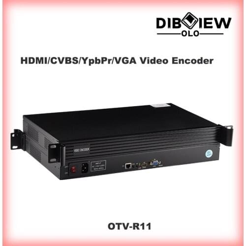 1U Rack OTV-R11 Provideo HDMI CVBS VGA YpbPr Streaming IPTV H.264 H.265 SRT HLS RTMPs HTTP UDP ONVIF HD SD Encoder