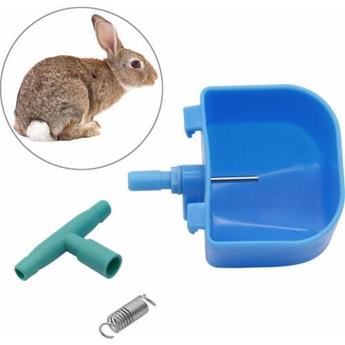 2 Sets Rabbit Equipment Rabbit Dedicated Water Bowl Prevent Bite Automatic Drinking Fountains