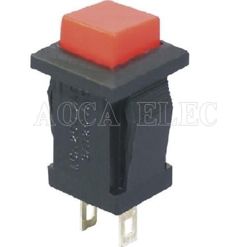 200PCS DS-431 1A OFF momentary ON push switch reset push button switch Reset Snap-in SPST ON OFF Rocker Position
