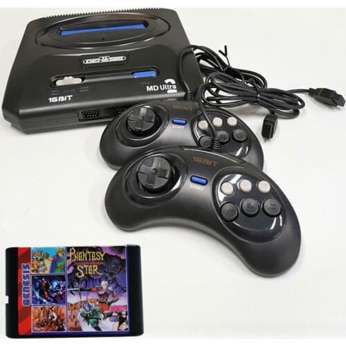 200 in 1 SEGA MD2 Genesis Console 16 Bit Entertainment System Many Games Battery Save Game handle