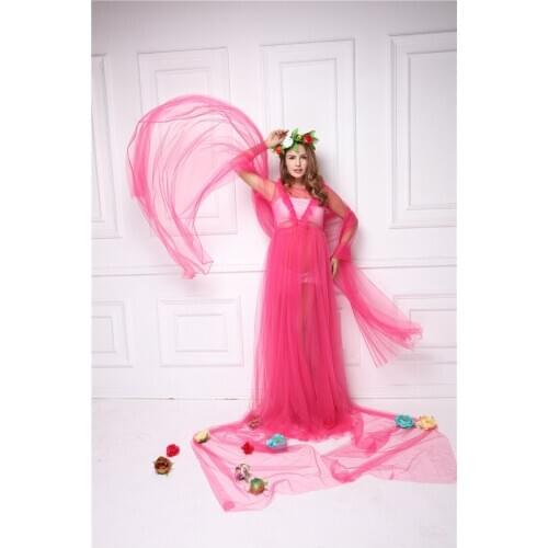 Women White Skirt Maternity Photography Props Lace Gown Pregnancy Clothes Maternity Dresses For pregnant Photo Shoot Clothing