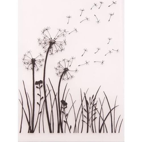 2020 Dandelion Flowers Embossing Folders for Papers Photo Album Making Cards Supplies DIY 3D Plastic Scrapbooking Cutting Dies