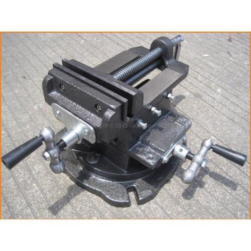 5" Mechanical Swivel Base Cross Multi Direction Milling Bench Vice Clamp