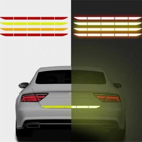 5pcs Car Trunk Reflective Sticker Reflex Warning for Ford Focus Kuga Fiesta Ecosport Mondeo Escape Explorer Edge Mustang Fusion