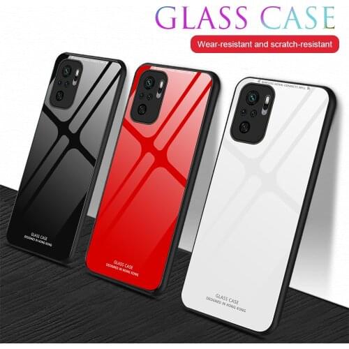 Tempered Glass Phone Case For Xiaomi Redmi Note 7 6 8 10 Pro 5 Mi 9t Pro 9 8 Lite Mi9 Mi8 Flowers Starry Sky Pattern Shell Coque