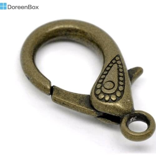 Doreen Box Lovely 10 Bronze Tone Lobster Clasps 31x16mm (B13382)