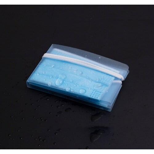 Portable Mask Storage Clip Proof Mask Storage Folder Foldable Temporary Storage Case Eco-friendly PP Plastic Sheet Boxes