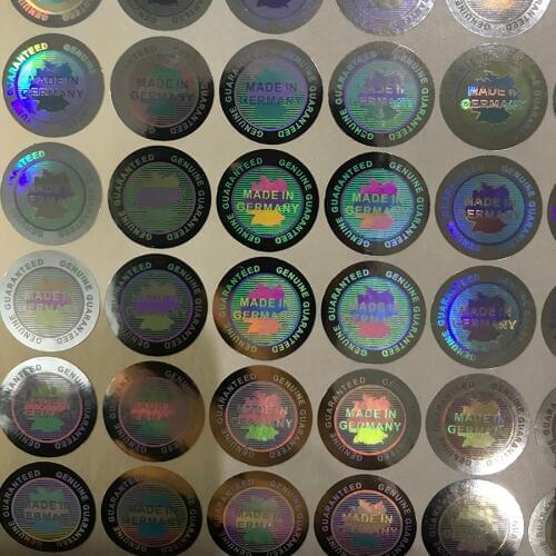 MADE IN GERMANY hologram Genuine Guaranteed Holographic sticker 19mm High quality 3D laser stickers 4 COLORS