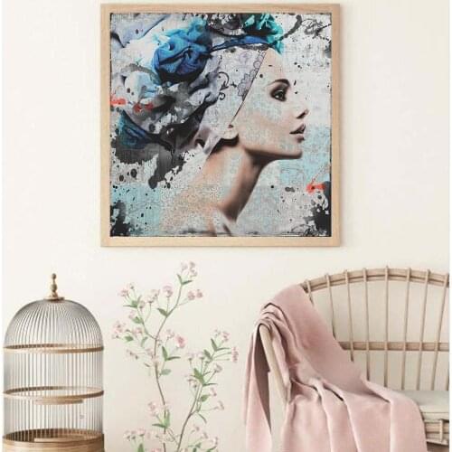 Canvas Woman Graffiti Painting Wall Art Graffiti Posters Sex Lady Prints Painitng Canvas Picture Home Decoration for Living Room