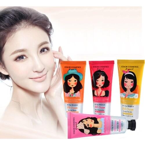 Korean Makeup Face Base BB&CC Cream Foundation Make Up Concealer Moisturizing Whitening Liquid Cosmetics Music Flower 50ml