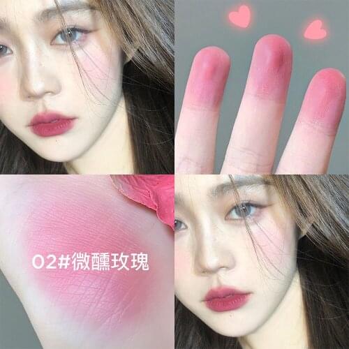 Korean Makeup Peach Blush Cute Makeup Blush Blush Cream Makeup Waterproof 6 Colors Blusher Palette Long-Wear Makeup Blush
