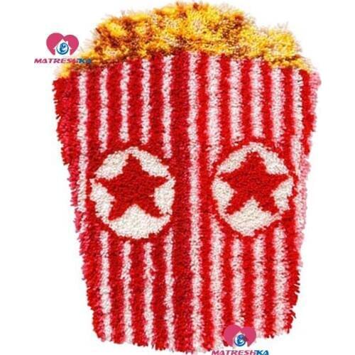 Latch Hook Rug Kits"French fries"knitted carpet embroidery Crocheting needle for carpet embroidery klink haak kleed accessories