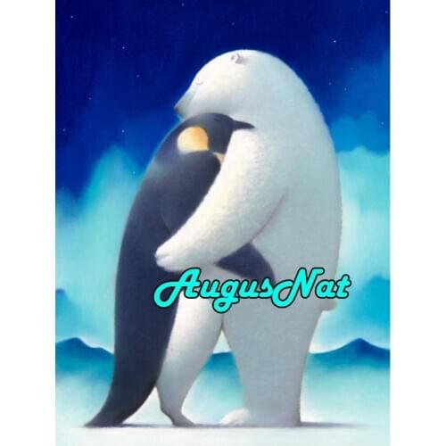 Embrace diamond painting penguin daimond embroidery full round white bear diamant painting puzzle picture diamant art decoration
