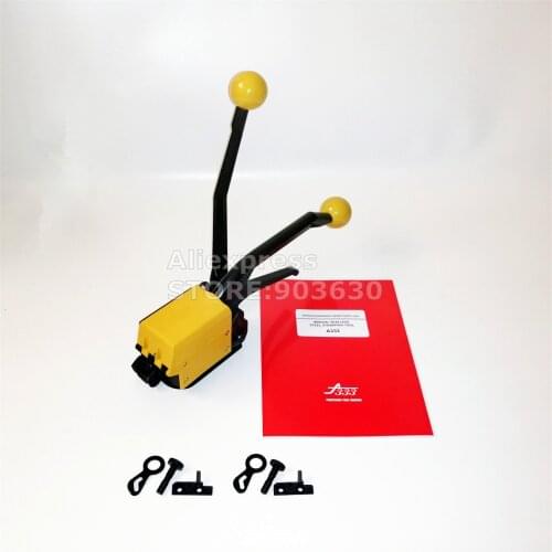 Wholesale !Similar FROMM A333 Manual Sealless Steel Strapping Bander Machine ,Tensioner+Sealer+cutter in one machine13-19MM