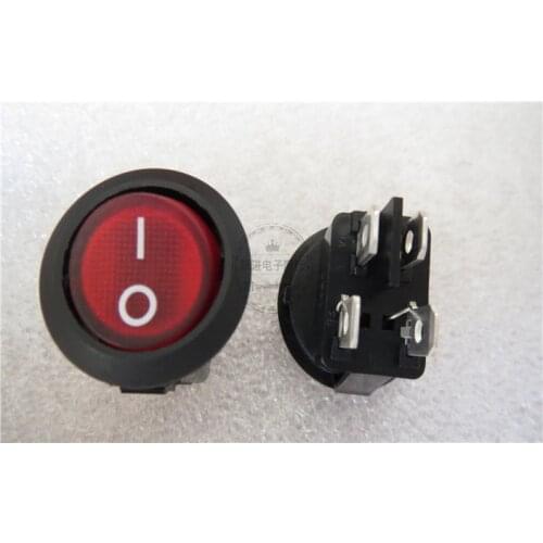Original new 100% import SR-20 round rocker power switch 4pin 2gear with blue light switch 6A250V