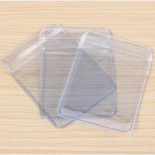 Jewelry Ziplock Poly Bags Clear Plastic Resealable Cellophane Small Bag Packing Storage Seal Bags Anti-magnetic Bank Cards Packs