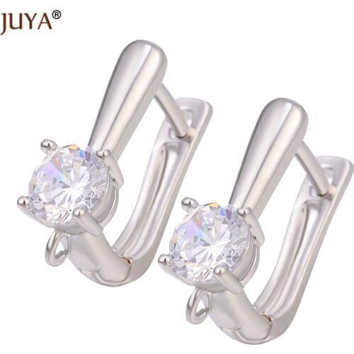 Juya Handmade DIY Earrings Findings Accessories Fashion Shevenzy Leverback Earwire High Quality Hoop Earring Hook Clasps