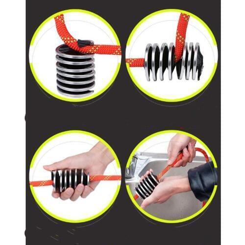 XINDA Mountaineering Climbing Arborist Rescue Caving Rope Brush Cord Sling Spiral Cleaner Gear