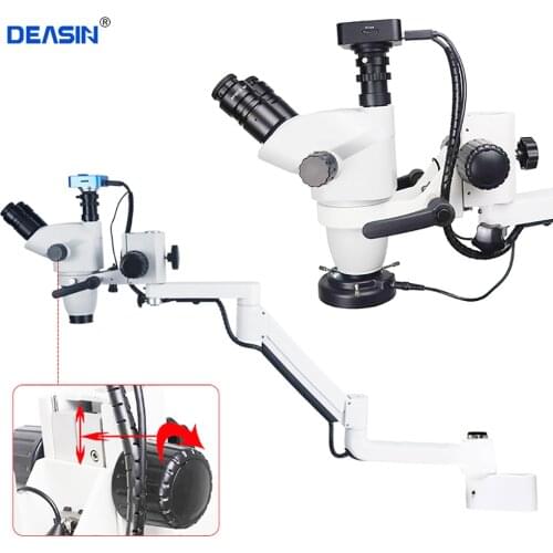 Dental Equipment Microscope with Camera Continuous zoom for Optional Dental Equipment Chair Unit