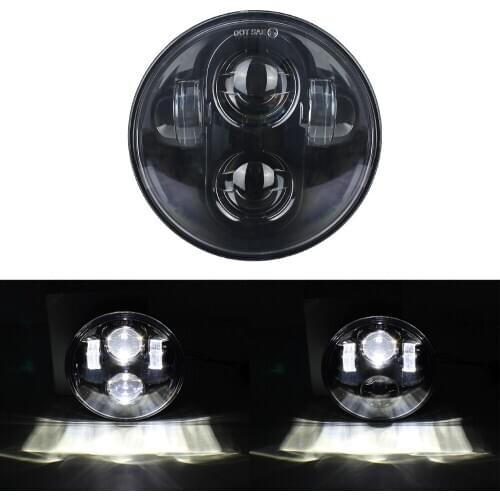 5.75Inch Motorcycle Projector Led Headlight 5.75" Headlamp With Angel Eye For Sportsters XL XG XR VRSCD Dyna