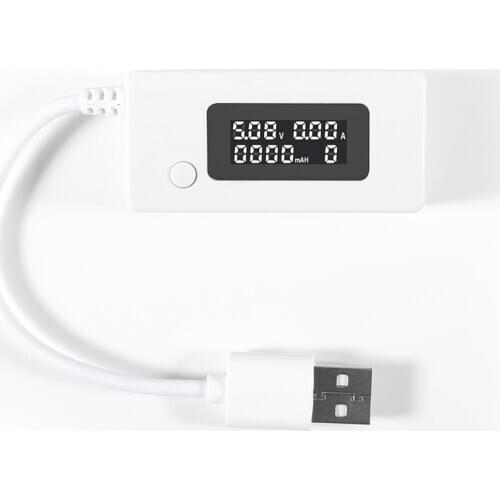 LCD Micro USB Charger Battery Capacity Voltage Current Tester USB Tester 3-7V Meter Detector for Smartphone Mobile Power Bank