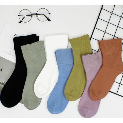 10 pairs Modal loose mouth socks mens elderly tube socks cotton socks diabetic people socks breathable elastic socks women