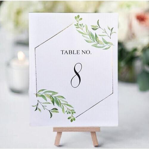 30pcs lot free shipping Wedding party baby shower birthday party decorations table name number card for guests