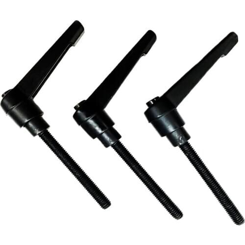 4PCSM6 Clamping Handle Lever Adjustable Handle Clamping Handle Screws Clamping Lever Machinery Locking External Male Thread Knob