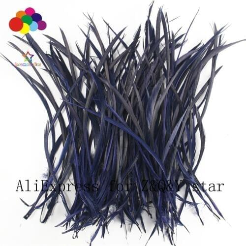 50-200 goose monofilament feather 15-20CM dyeing navy blue DIY craft accessories feather