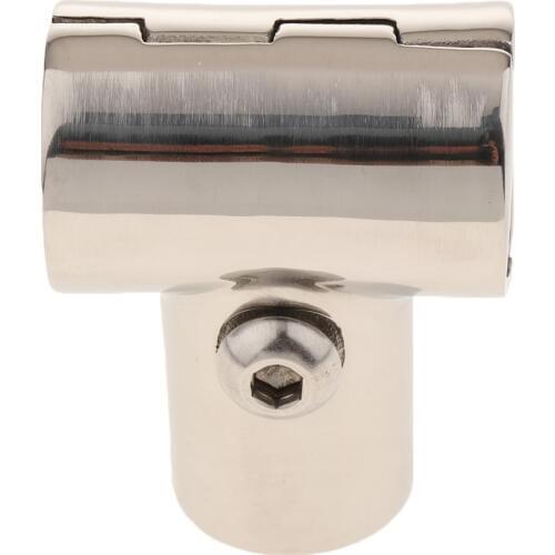 90 Degree Boat Deck Handrail Rail Fitting Round Base Stainless Steel for 0.87 inch Tube