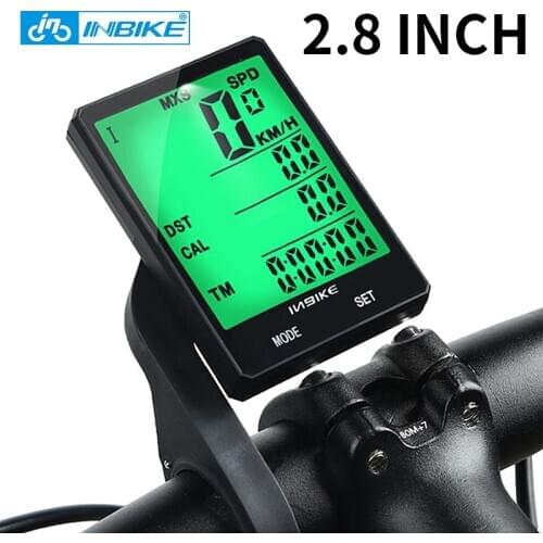 INBIKE accessories Bicycle goods odometer Wireless backlight computer mount wireless monitor cycling speedometer digital km hour