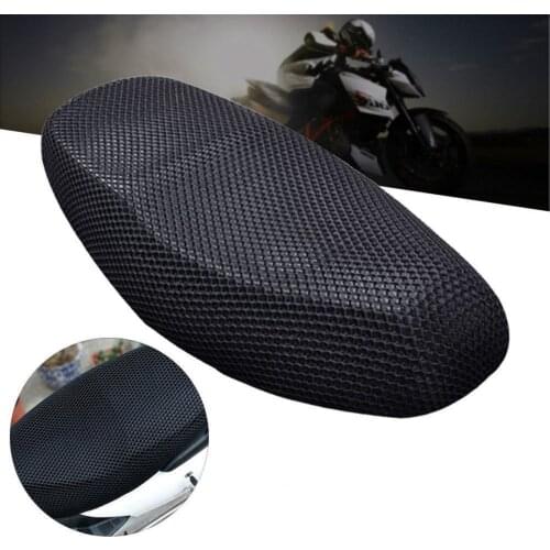 Motorcycle Seat Cover Anti-Slip 3D Mesh Fabric Seat Cover Breathable Waterproof Motorcycle Motorbike Scooter Seat Cover Cushion