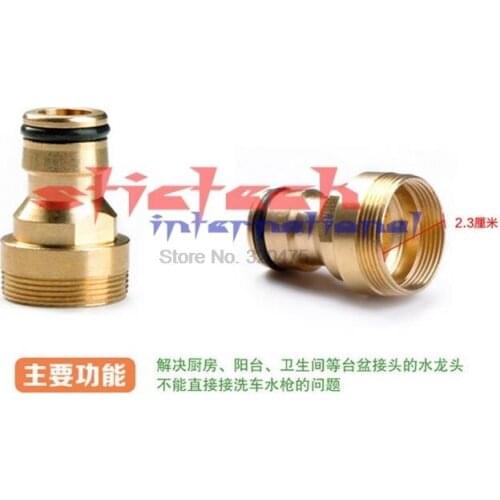 By dhl or ems 200pcs 2016 Hot Tap Brass Garden Hose Pipe Tube Quick Connector Watering Equipment Spray Nozzle