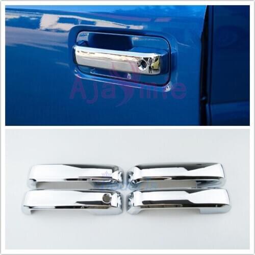 For Ford F150 2015 2016 2017 2018 Car Styling Door Handle Cover Bowl Trim Grab Holder With Without Smart Hole Chrome Accessories