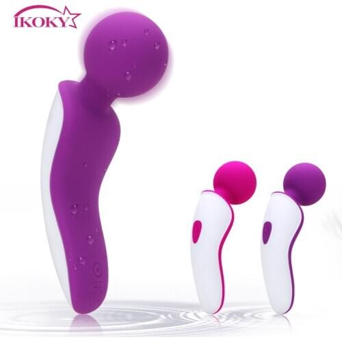 IKOKY 9 Speed Silicone Mini Vibrator Clitoris Stimulate Female Masturbation Sex Toys for Woman Magic AV Wand Vibrating Massager