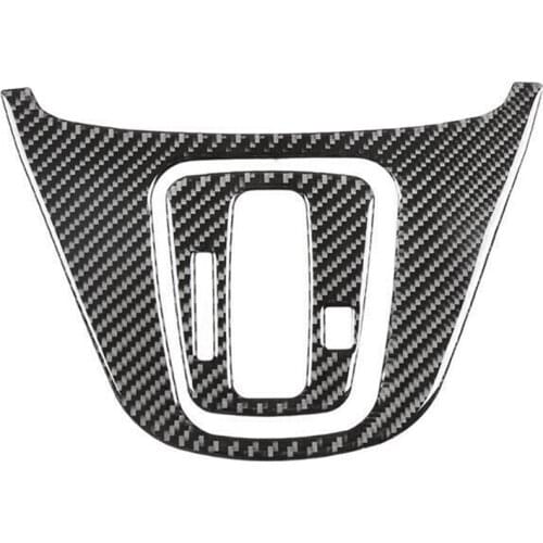 2Pcs Carbon Fiber Center Console Gear Shift Box Panel Cover for Honda CRV CR-V 2007-11