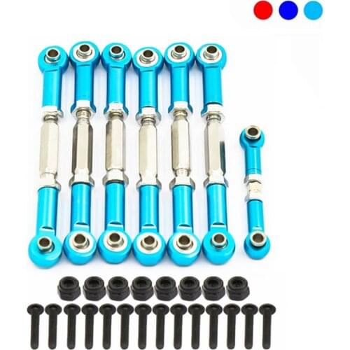 Hot 7PCS Adjustable Aluminum Turnbuckles Camber Link Linkage Sets for Traxxas Slash 4X4/2WD Short Course Car 1/10 Upgrade Parts