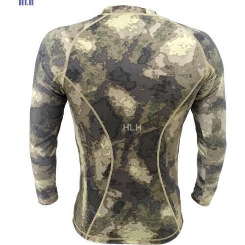 Tactical Male Outdoor Frog T-Shirts Men US Army Military Compat Thicked Long Sleeve Tactical T-Shirts Wargame Camo Men Tops Tees