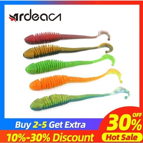 Ardea Soft Lures 130mm 6.1g Silicone Bait Curly Double Color tail Bass Wobblers Baitfishing Swimbait Wobblers Artificial