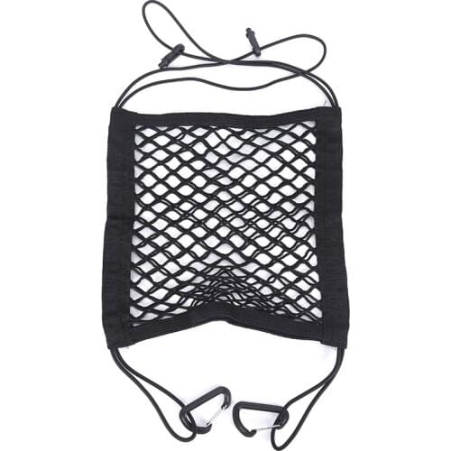 New Car Organizer Seat Back Storage Elastic Car Mesh Net Bag Between Bags Luggage Holder Pocket for Auto Vehicle Car Styling