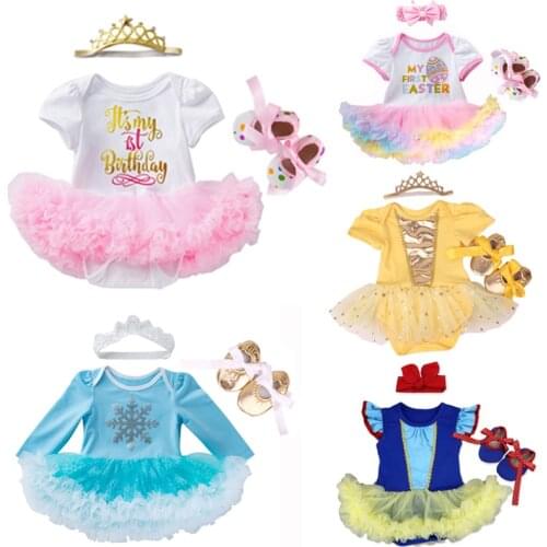 Birthday dress Cartoon costumes for Baby Infant Party Dress Tutu Newborn Jumpsuit Bebe Romper Baby Girls Clothing Birthday Gift