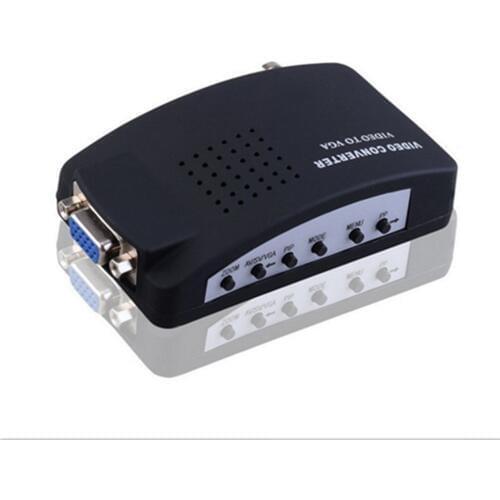 S-video composite BNC to VGA converter Adapter High Resolution for Monitor Notebook