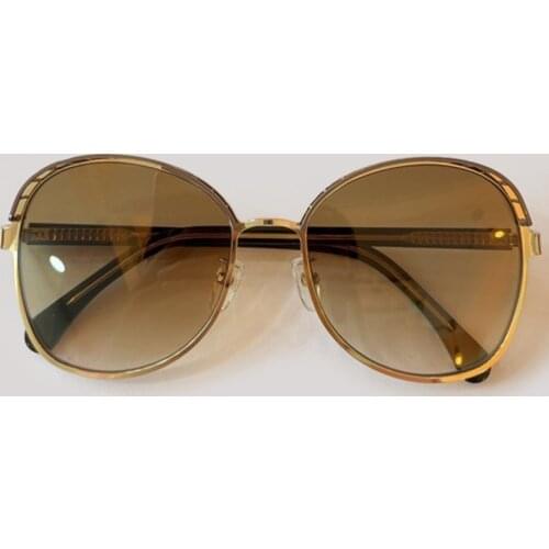 Sunglasses Women Vintage Oversized Fashion Shades Metal Frame Womens Sunglasses UV400 Eyewear
