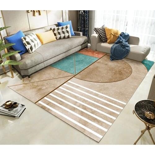 Modern Nordic style geometric art graphics floor mats door mats non-slip mats carpets bedroom home decoration