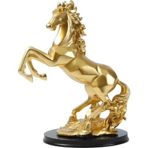 Resin Horse Statue Home Decor Animal Figurines Office Home Decoration Accessories Horse Sculpture Nordic Desktop Arts And Crafts