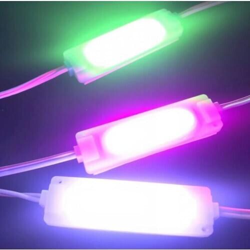 New 6 LED Injection Super 200LM Led Backlights String White/Warm White Red Blue Waterproobright COB Led Modules 2W High Lumen