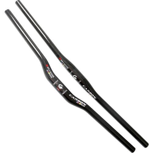 Newest ASIACOM-ACM Mountain/Treking/City/Fold bike 3K full carbon fibre bicycle handlebar MTB flat rise 31.8*600-760mm Free ship